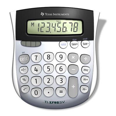 Texas Instruments TI-1795 SV Simple Calculator Texas Instruments TI-1795 SV Simple Calculator